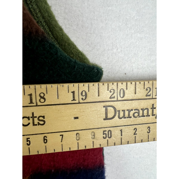 Vintage Aztec Fleece Vest Southwest Boho Western Geometric Button‎ Up Pockets - Picture 5 of 10